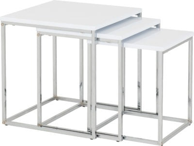 Charisma Nest Of Tables
White Gloss/Chrome