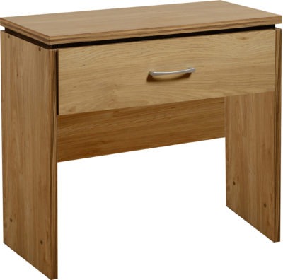 Charles 1 Drawer Dressing Table
Oak Effect Veneer with Walnut Trim