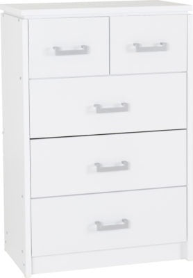 Charles 3+2 Drawer Chest
White