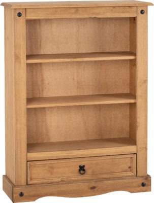 Corona 1 Drawer Bookcase
Distressed Waxed Pine