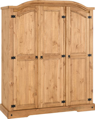 Corona 3 Door Wardrobe
Distressed Waxed Pine