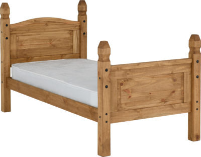 Corona 3' Bed High Foot End
Distressed Waxed Pine