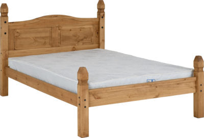 Corona 4'6" Bed Low Foot End
Distressed Waxed Pine