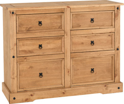 Corona 6 Drawer Chest
Distressed Waxed Pine