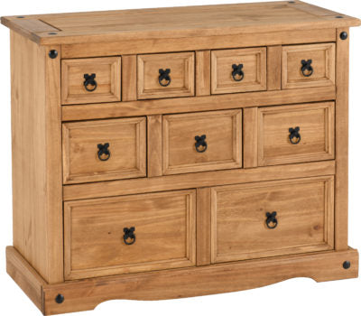 Corona 4+3+2 Drawer Merchant Chest
Distressed Waxed Pine