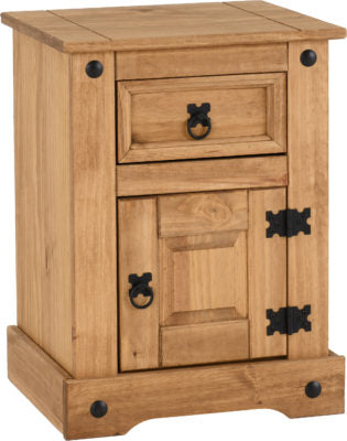 Corona Petite Bedside
Distressed Waxed Pine