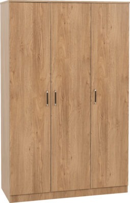 Dakota 3 Door Wardrobe
Oak Effect