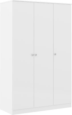 Denver 3 Door Wardrobe
White Gloss