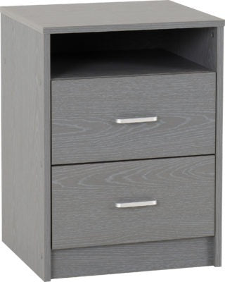 Felix 2 Drawer Bedside
Grey