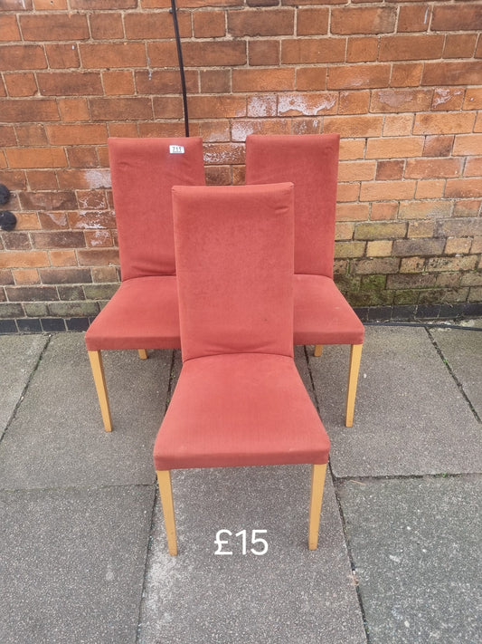 3 chairs 🌟 Free delivery in Leicester 🌟