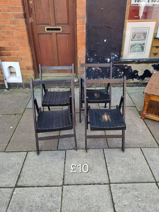 4 fold up chairs 🌟 Free delivery in Leicester 🌟