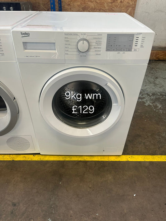 Beko 9kg washing machine 🌟 Free Delivery 🌟 120 Days Warranty 🌟