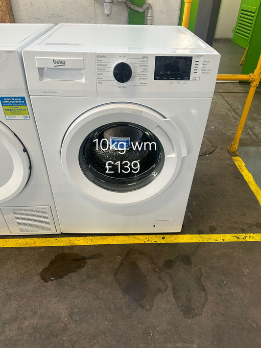 Beko 10kg washing machine 🌟 Free Delivery 🌟 120 Days Warranty 🌟