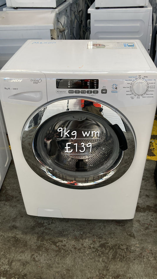 Candy 9kg washing machine 🌟 Free Delivery 🌟 120 Days Warranty 🌟