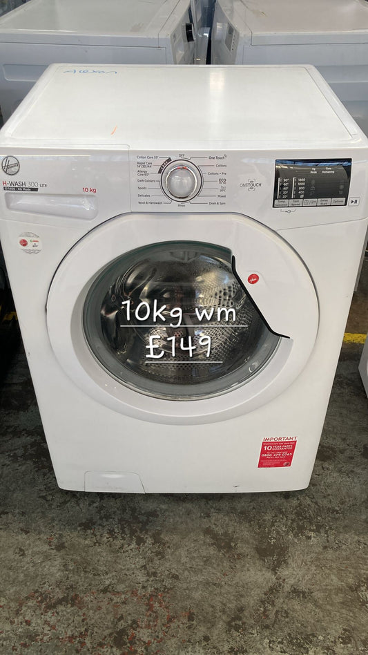 Hoover 10kg washing machine 🌟 Free Delivery 🌟 120 Days Warranty 🌟