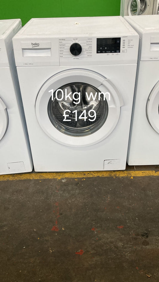 Beko 10kg washing machine 🌟 Free Delivery 🌟 120 Days Warranty 🌟