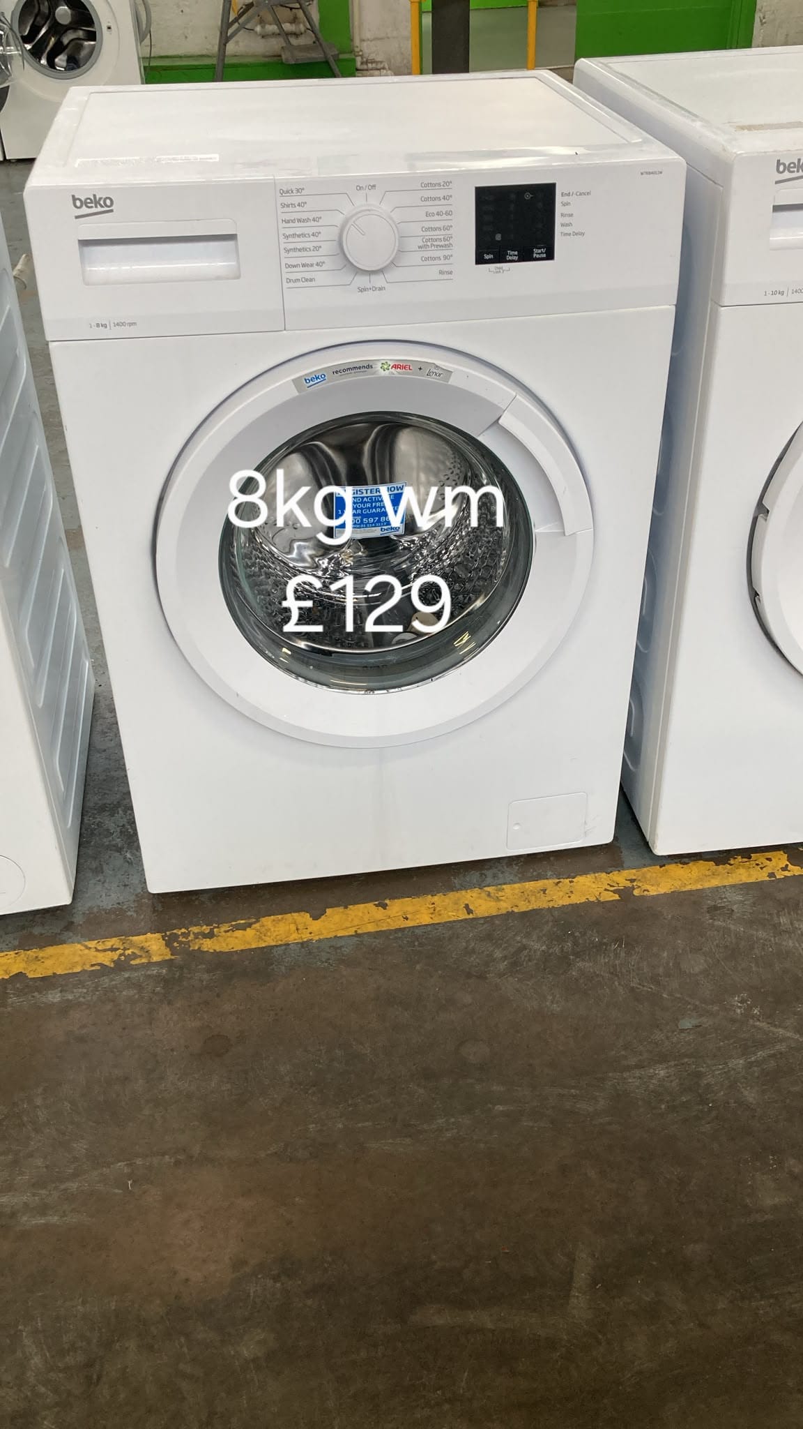Beko 8kg washing 🌟 Free Delivery 🌟 120 Days Warranty 🌟