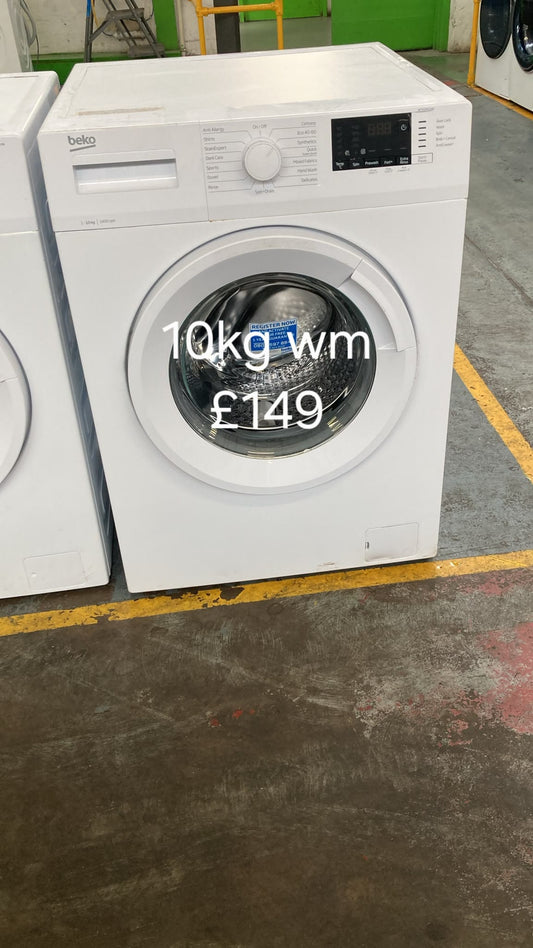 Beko 10kg washing machine 🌟 Free Delivery 🌟 120 Days Warranty 🌟