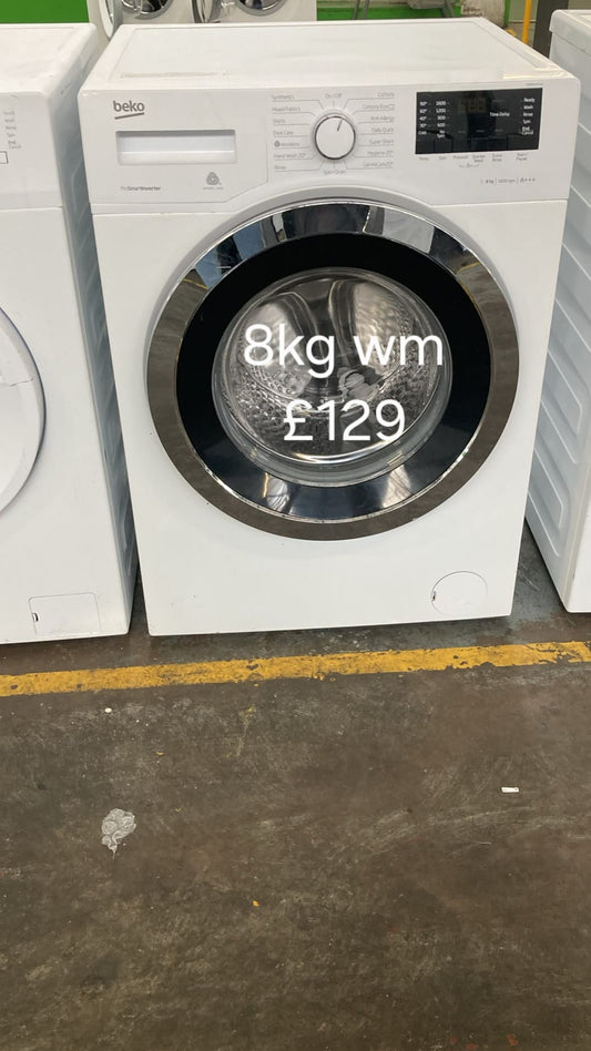 Beko 8kg washing machine 🌟 Free Delivery 🌟 120 Days Warranty 🌟