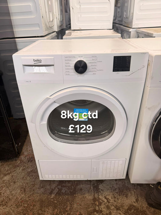 Beko 8kg condenser tumble dryer 🌟 Free Delivery 🌟 120 Days Warranty 🌟