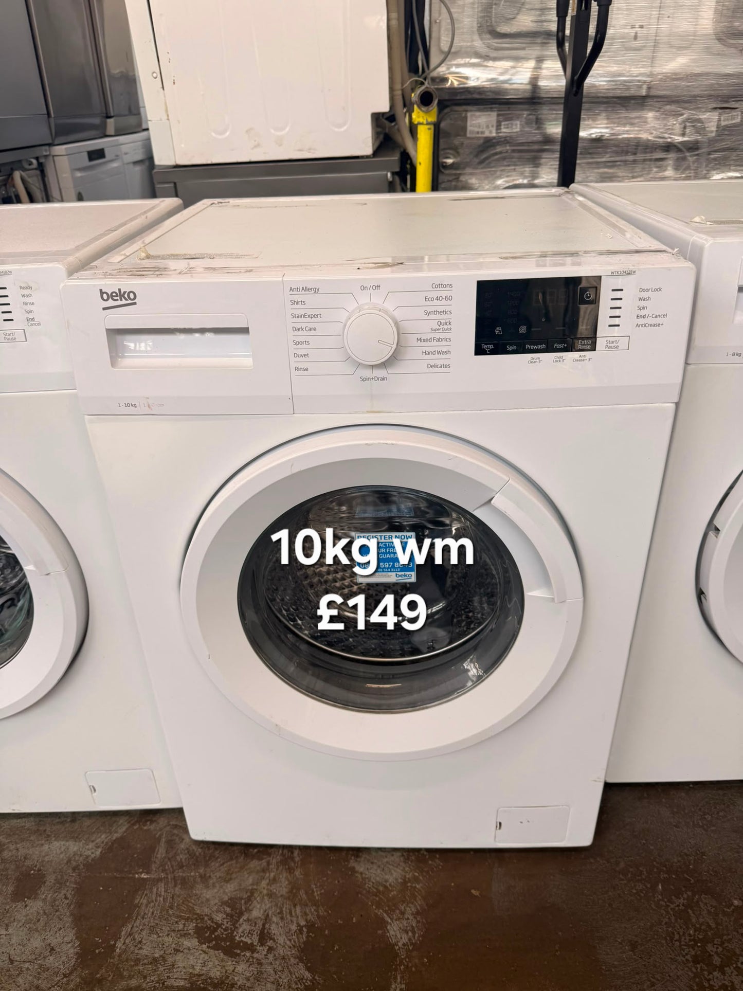 Beko 10kg washing machine 🌟 Free Delivery 🌟 120 Days Warranty 🌟