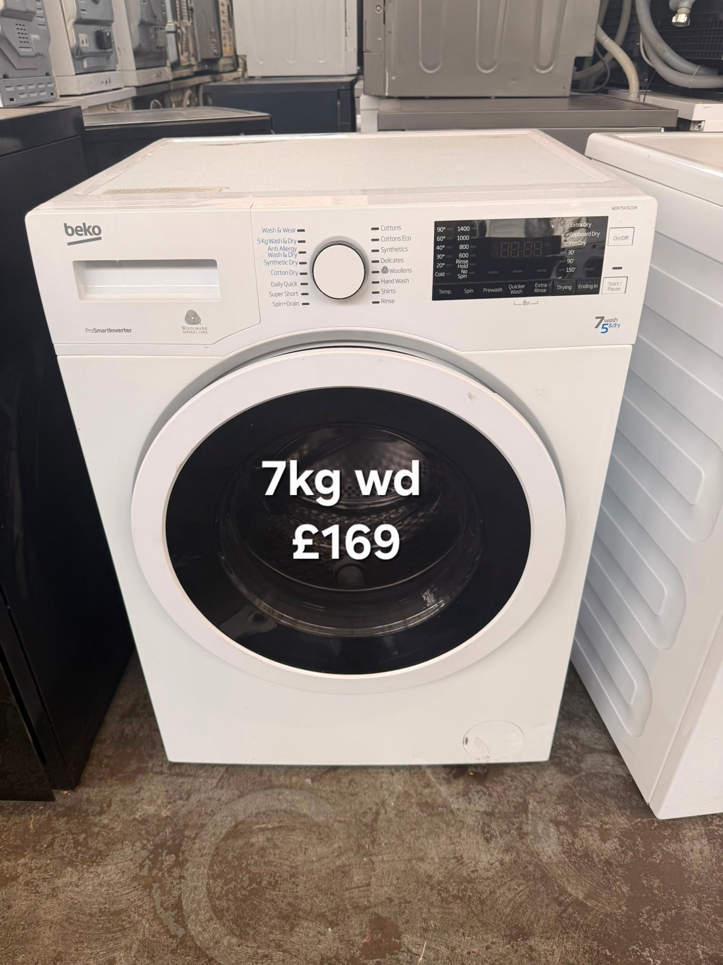 Beko 7kg washer dryer 🌟 Free Delivery 🌟 120 Days Warranty 🌟