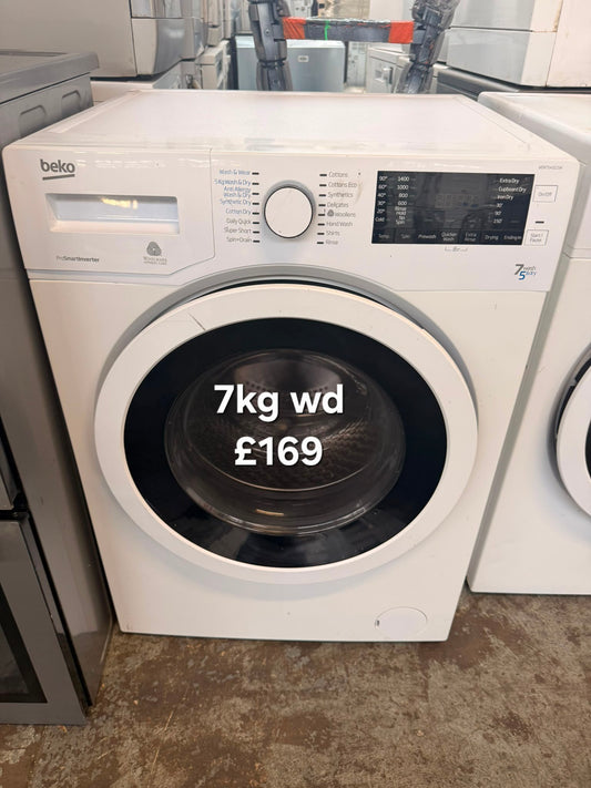 Beko 7kg washer dryer 🌟 Free Delivery 🌟 120 Days Warranty 🌟