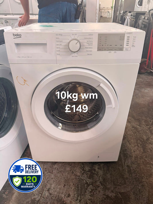 Beko 10kg washing machine 🌟 Free Delivery 🌟 120 Days Warranty 🌟