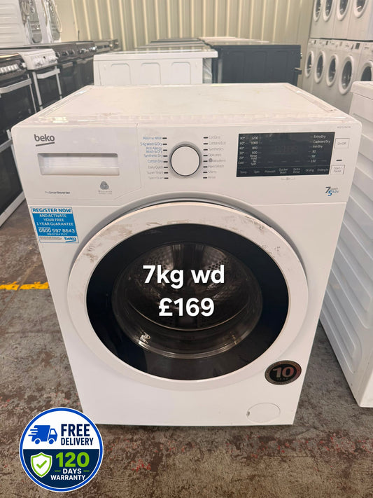 Beko 7kg washer dryer 🌟 Free Delivery 🌟 120 Days Warranty 🌟