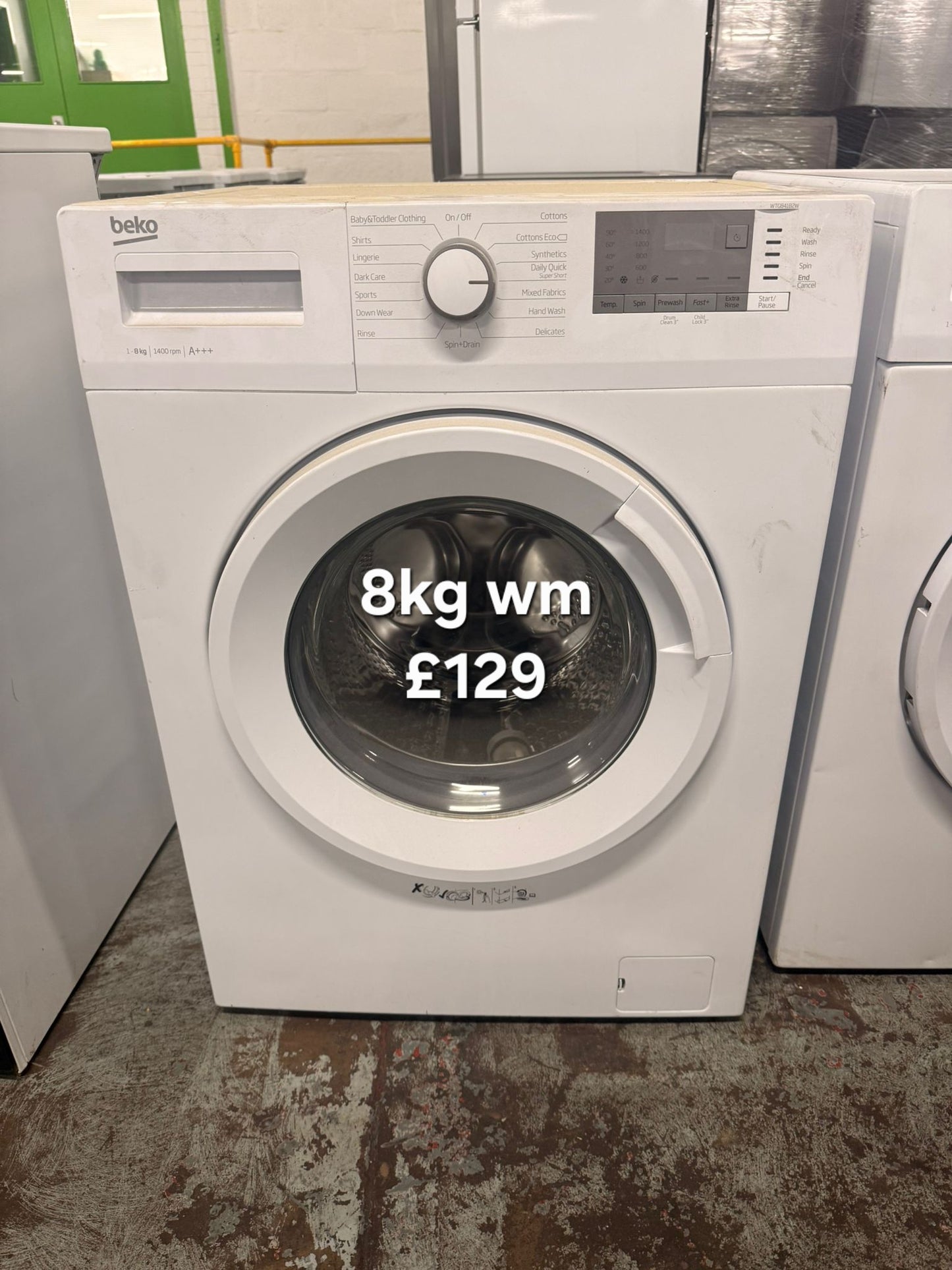 Beko WTG841B2W 8kg washing machine Refurbished | 120 Day Warranty | Free Delivery