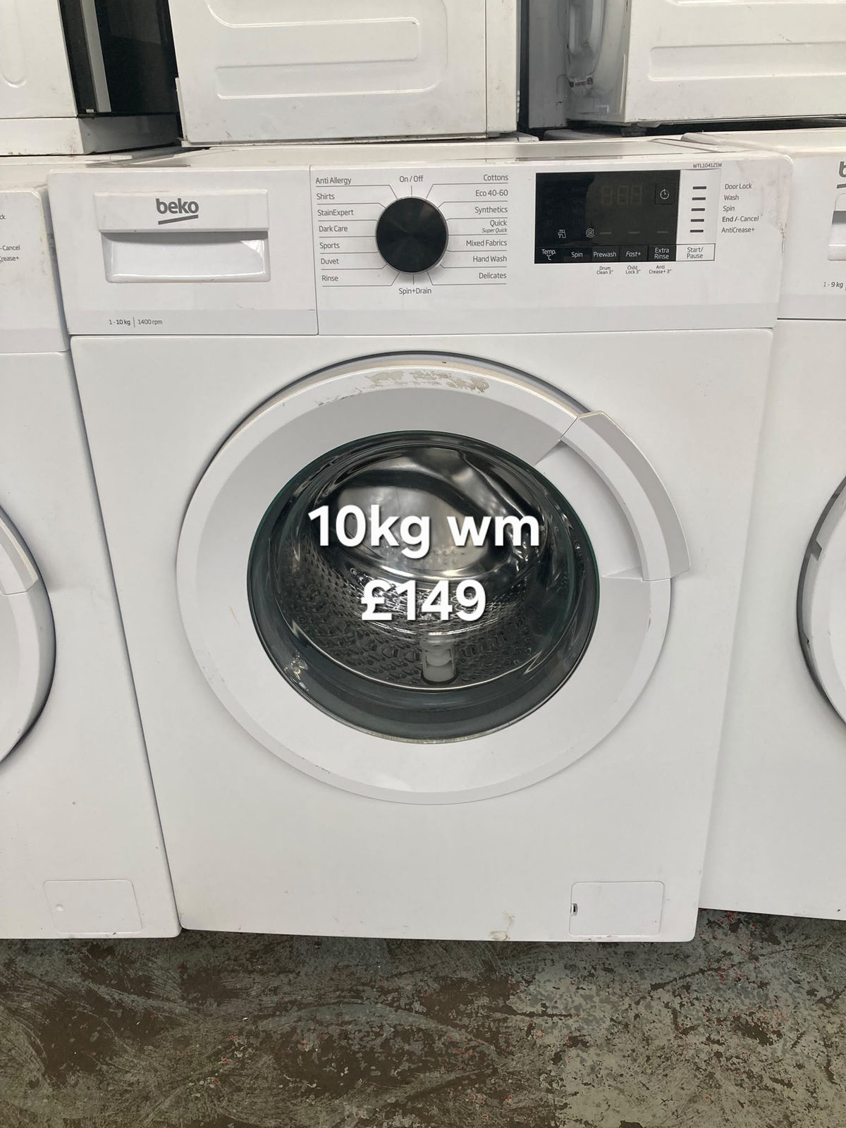 Beko 10kg washing machine Refurbished | 120 Day Warranty | Free Delivery