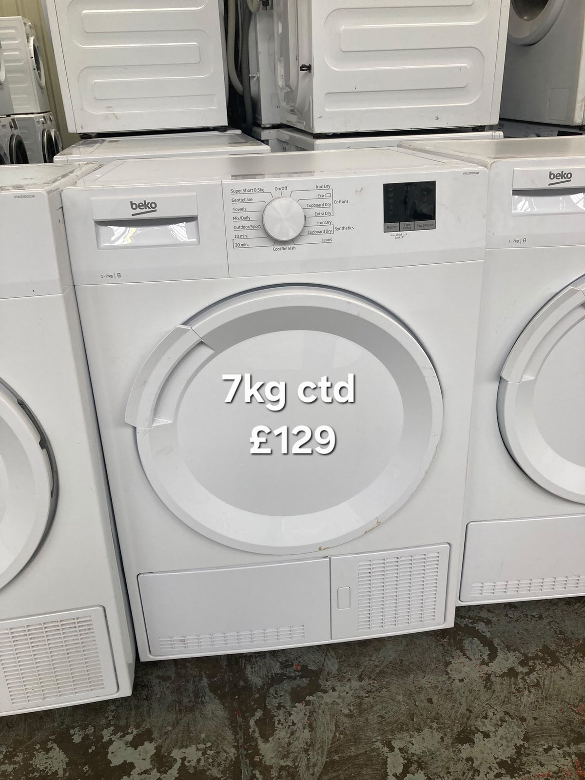 Beko 7kg condenser tumble dryer Refurbished | 120 Day Warranty | Free Delivery