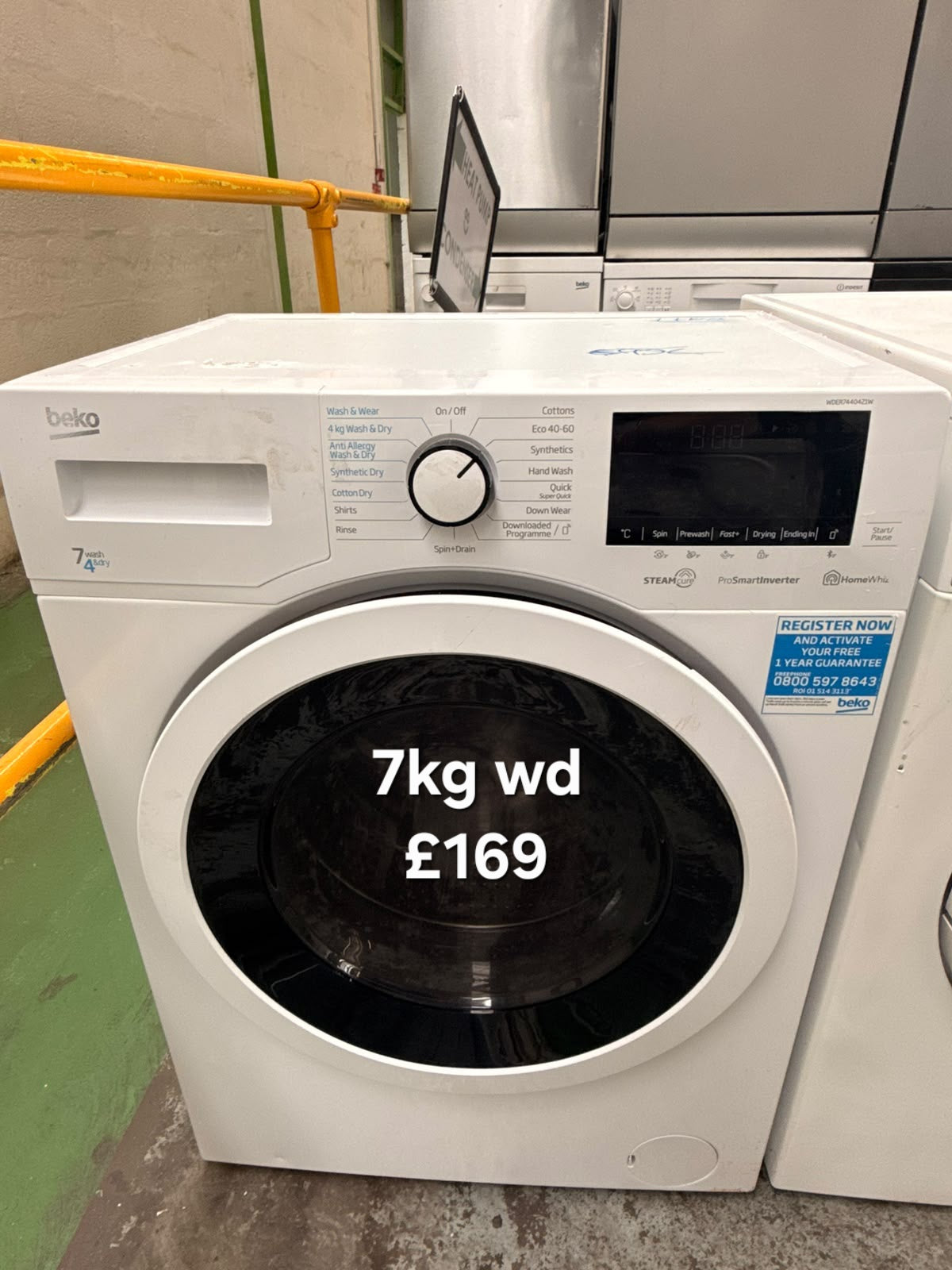 Beko 7/4kg washer dryer Refurbished | 120 Day Warranty | Free Delivery