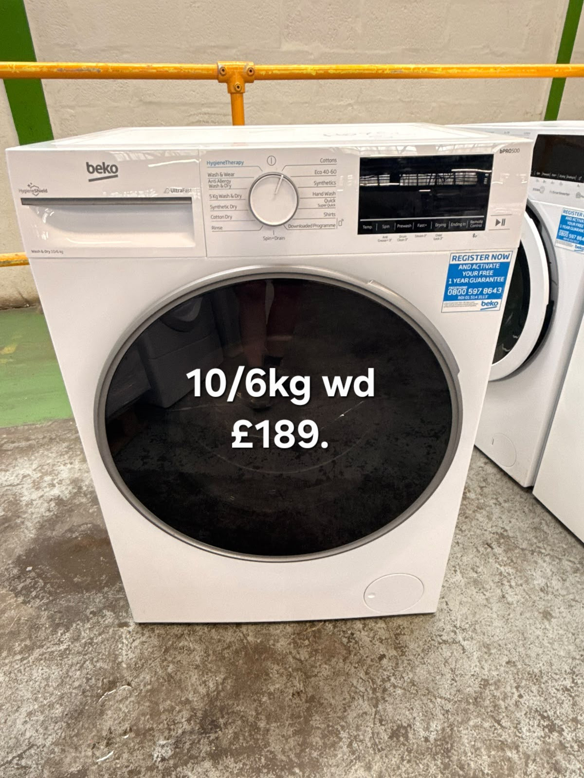Beko 10/6kg washer dryer Refurbished | 120 Day Warranty | Free Delivery