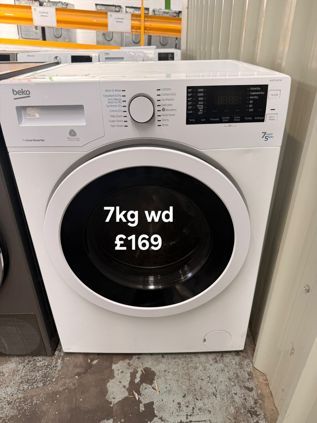 Beko 7kg washer dryer Refurbished | 120 Day Warranty | Free Delivery