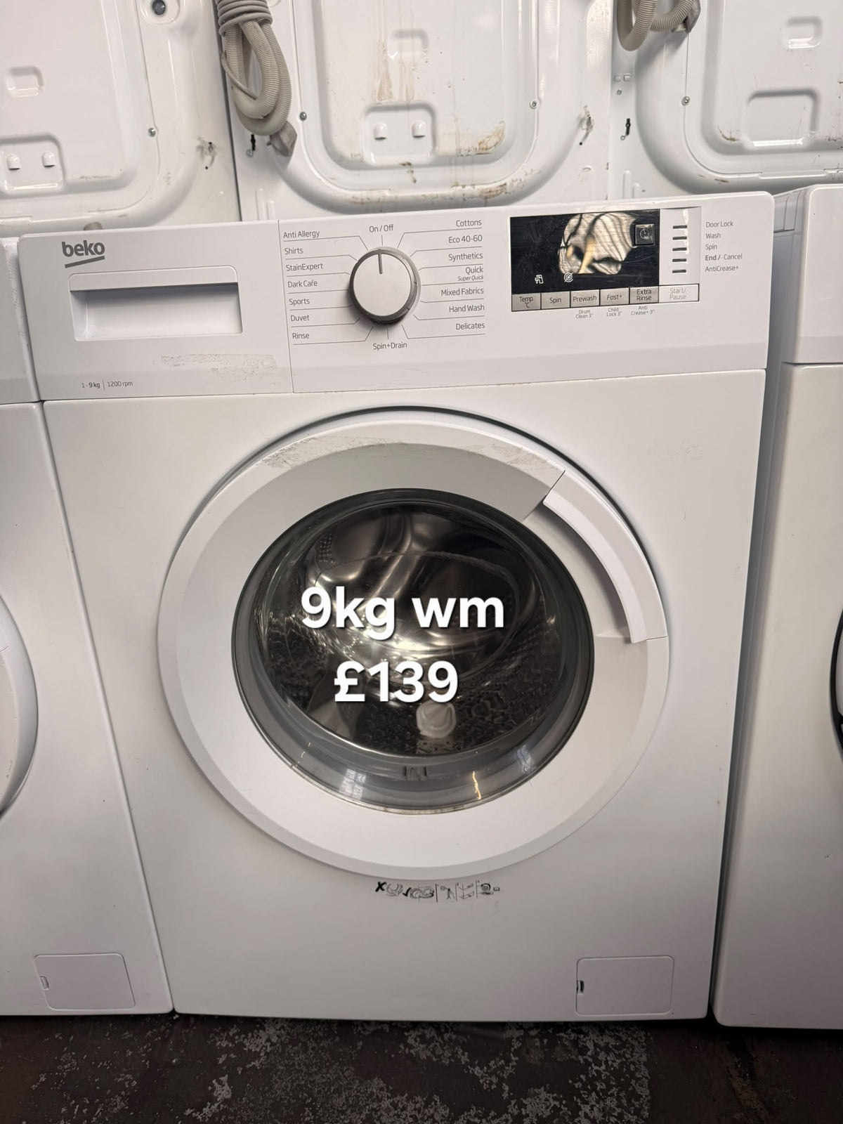 Beko 9kg washing machine Refurbished | 120 Day Warranty | Free Delivery
