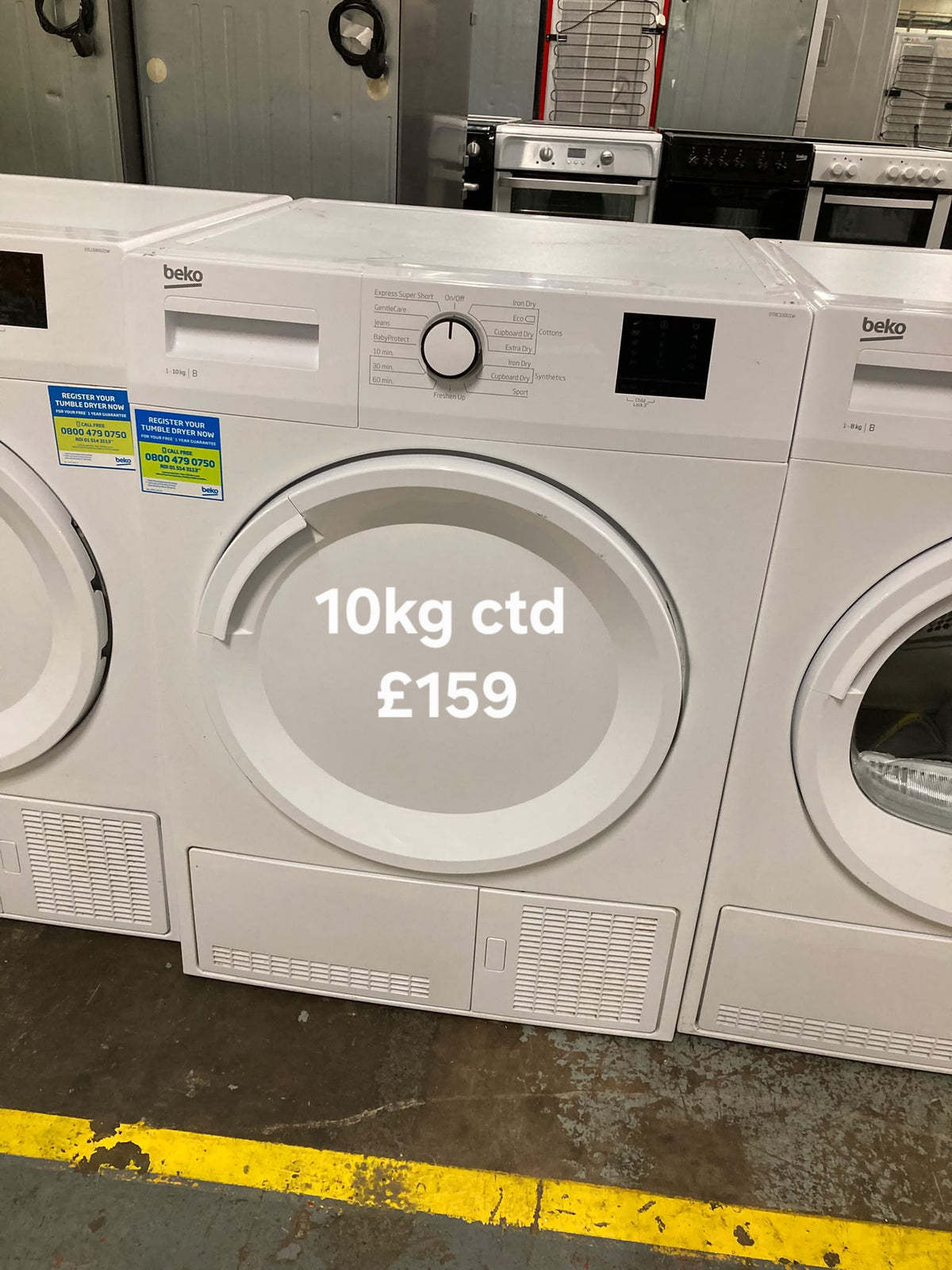 Beko 10kg condenser tumble dryer Refurbished | 120 Day Warranty | Free Delivery