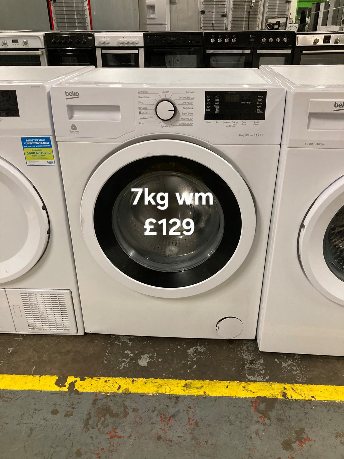 Beko 7kg washing machine Refurbished | 120 Day Warranty | Free Delivery