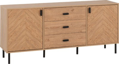 Leon 2 Door 3 Drawer Sideboard
Medium Oak Effect