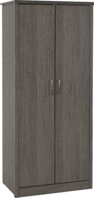 Lisbon 2 Door Wardrobe
Black Wood Grain