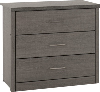 Lisbon 3 Drawer Chest
Black Wood Grain