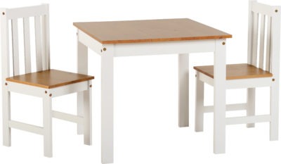 Ludlow 1+2 Dining Set
White/Oak Lacquer