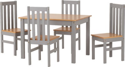 Ludlow 1+4 Dining Set
Grey Slate/Oak Lacquer