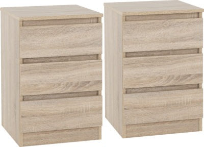 Malvern 3 Drawer Bedside (PAIR)
Sonoma Oak Effect