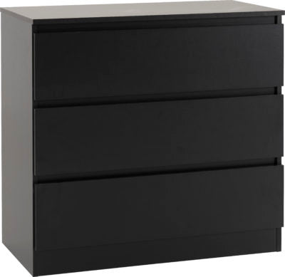 Malvern 3 Drawer Chest
Black