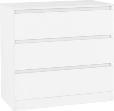 Malvern 3 Drawer Chest
White