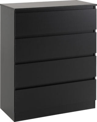 Malvern 4 Drawer Chest
Black