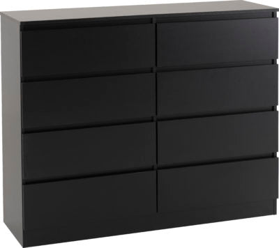 Malvern 8 Drawer Chest
Black