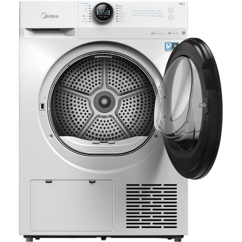 Midea MD200H90WB/W-UK
Heat Pump Tumble Dryer, 9kg, White, A+++ Rated