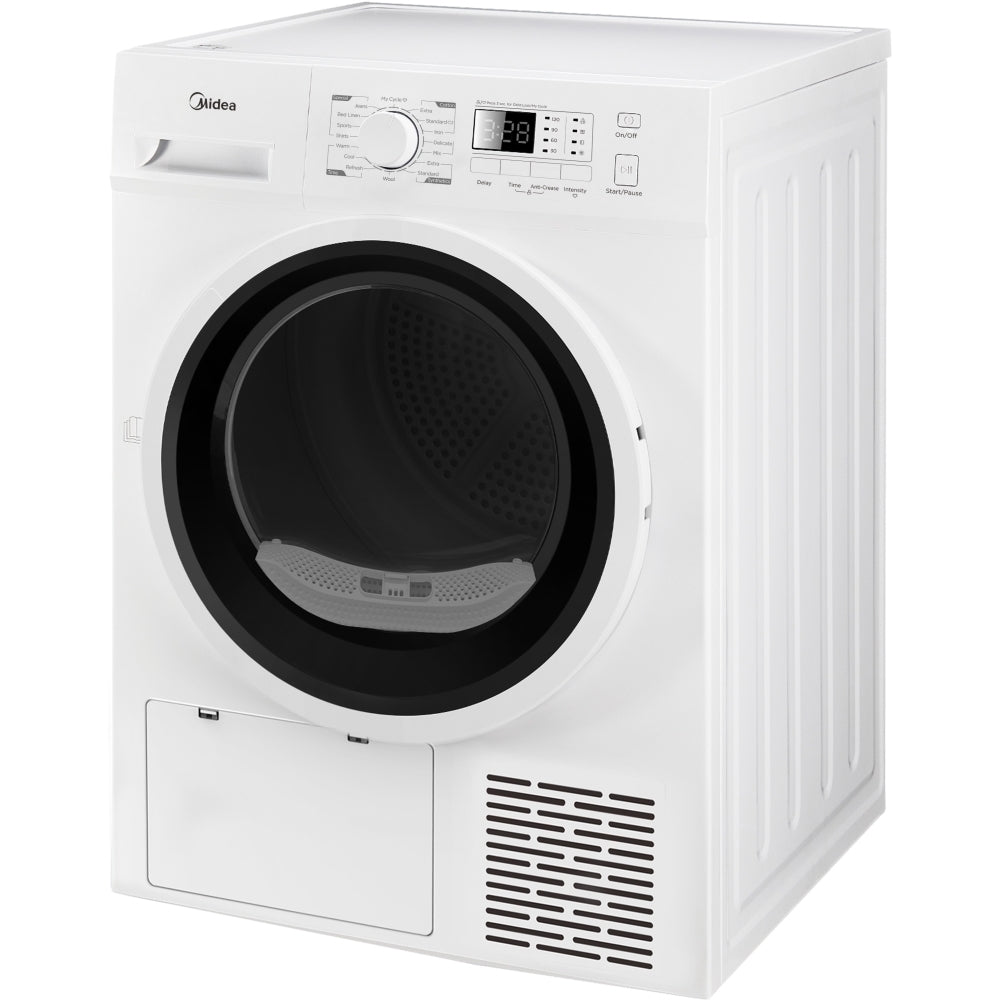 Midea MDG09EH80/1
Heat Pump Tumble Dryer, 8kg, White, A++ Rated
